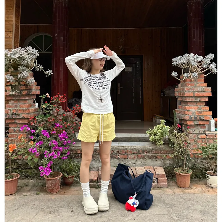 Our2【彩色热裤】百搭显瘦休闲短裤【B7676】