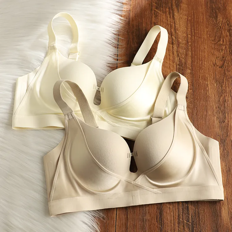 无痕内衣女小胸聚拢显大收副乳防下垂提拉上托调整型无钢圈文胸罩