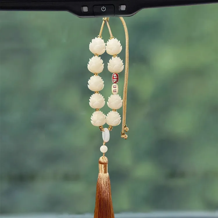 汽车挂件2024新款車内吊饰男女平安吊坠高级感饰品后视镜挂饰摆件