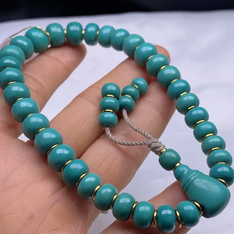 【手持】 十堰原矿绿松石高瓷手持高瓷高色同色系干净清爽