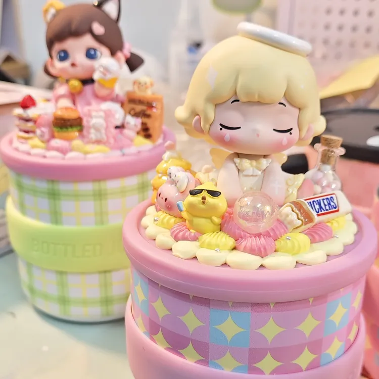 【杯+娃全套定制】王一博同款假日吨吨杯奶油胶杯盖DIY杯