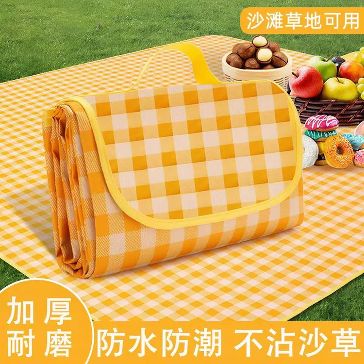 户外用品野餐垫沙滩帐篷垫子防潮垫加厚便携春游垫耐磨可折叠