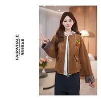 马克华菲女装秋季休闲百搭气质琥珀流光女士外套F53010AH509 qq