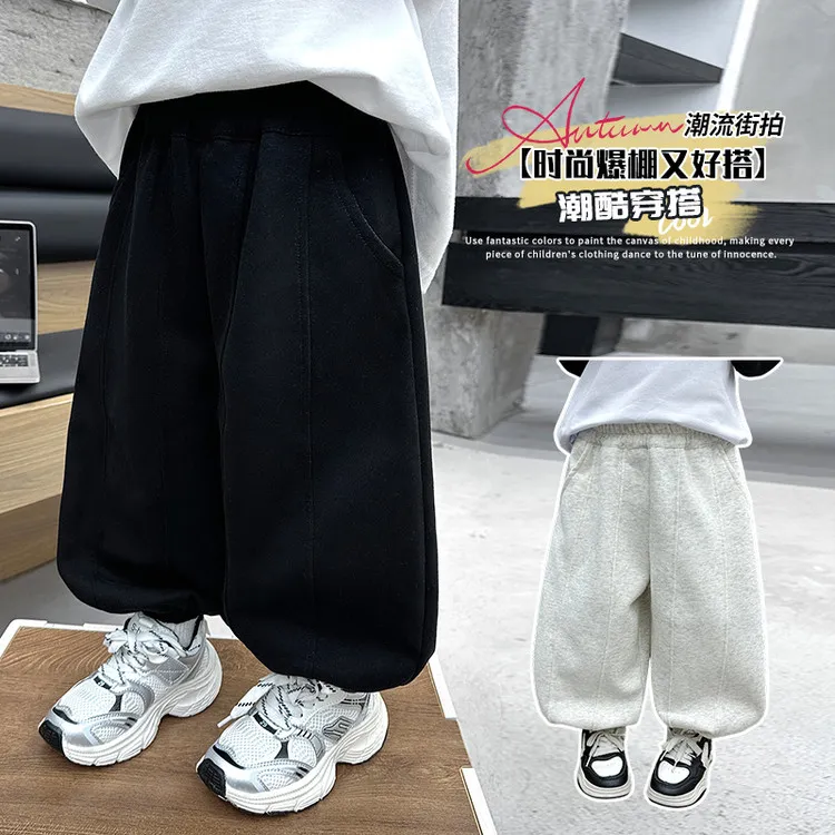 男童灯笼裤2025秋季新款帅气儿童宽松运动哈伦阔腿休闲裤春秋韩版