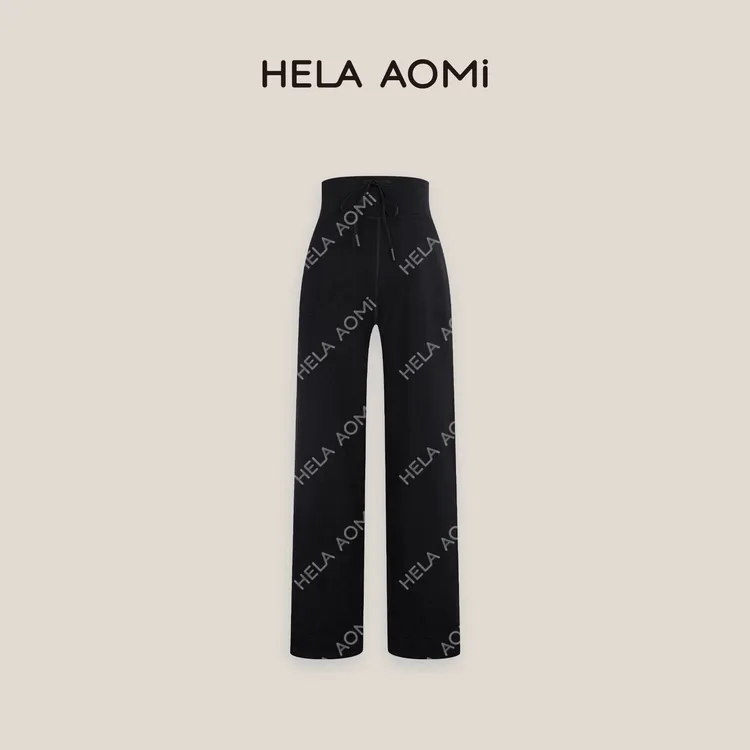 HELAAOMI“LU系神裤”莫代尔直筒裤垂感宽松阔腿休闲裤CY5BM61547