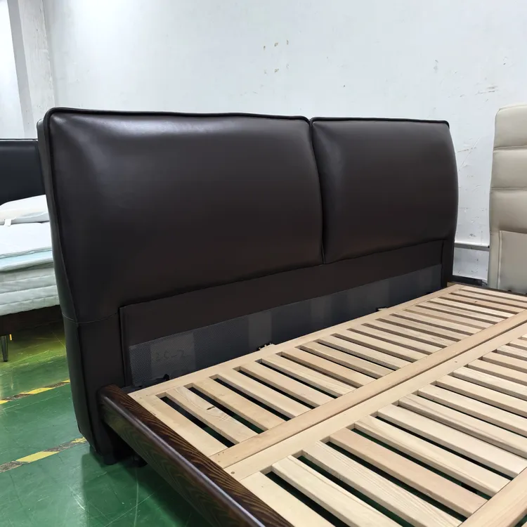 【大黑牛床】半青皮-1.8米x2米主卧大床悬浮床意式极简网红大床