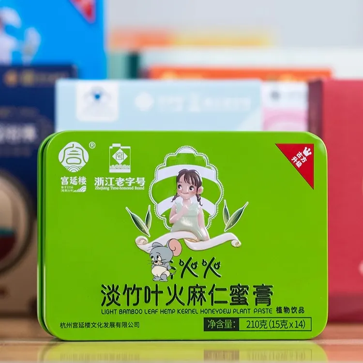 宫延楼蜜膏鸡内金山楂罗汉果蒲公英淡竹叶桃红秋梨
