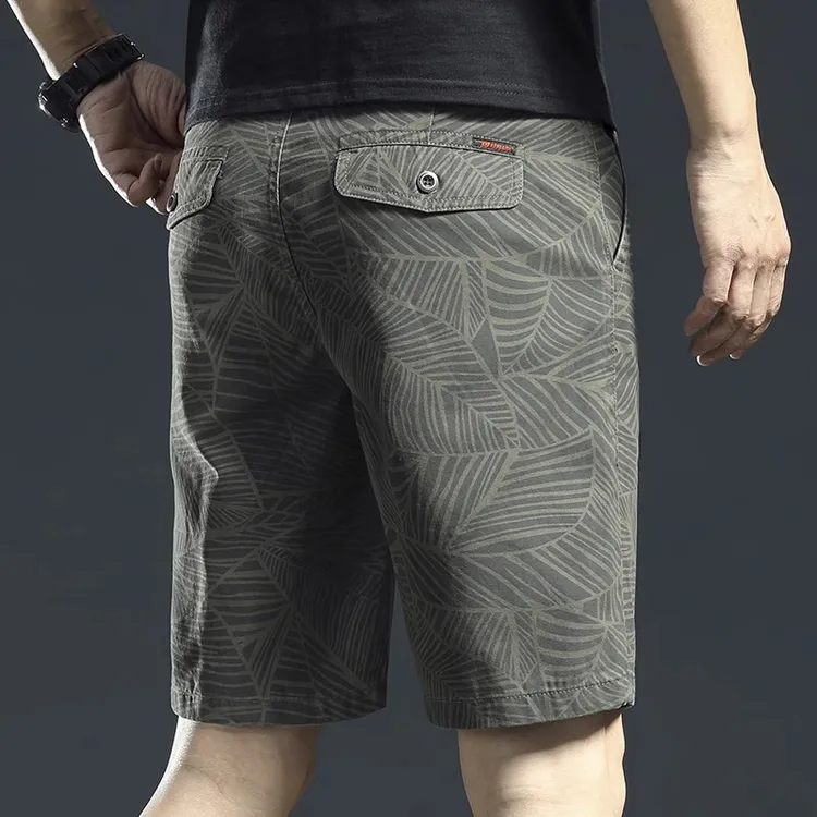 香港高端纯棉短裤男士夏季2025新款商务休闲五分裤子外穿透气中裤