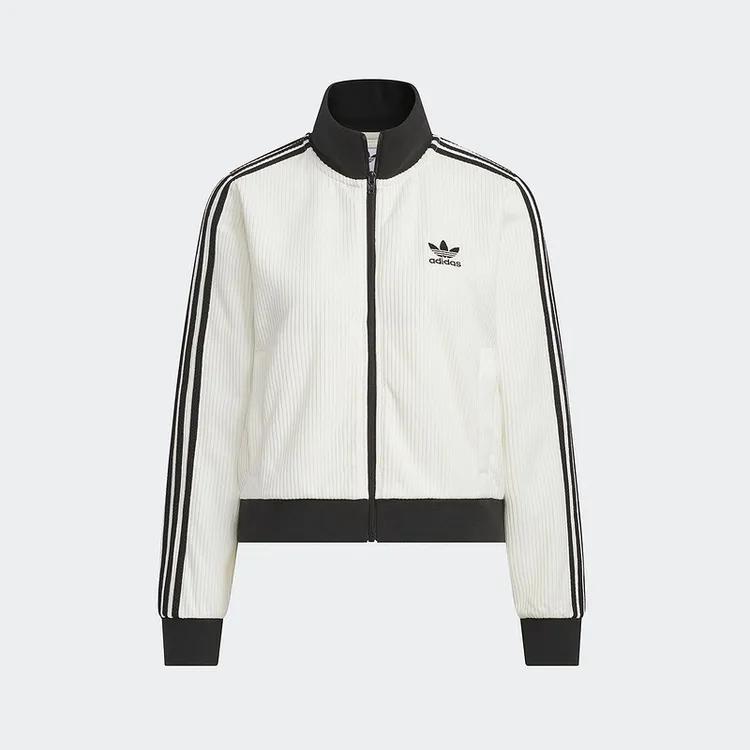 adidas/阿迪达斯正品三叶草华夫格针织运动休闲宽松夹克短款外套