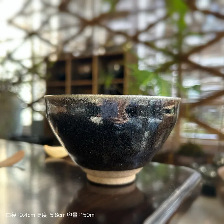 【乐盏堂，·江雪】龙窑柴烧 非遗名家严柳忠手作建窑建盏杯陶瓷