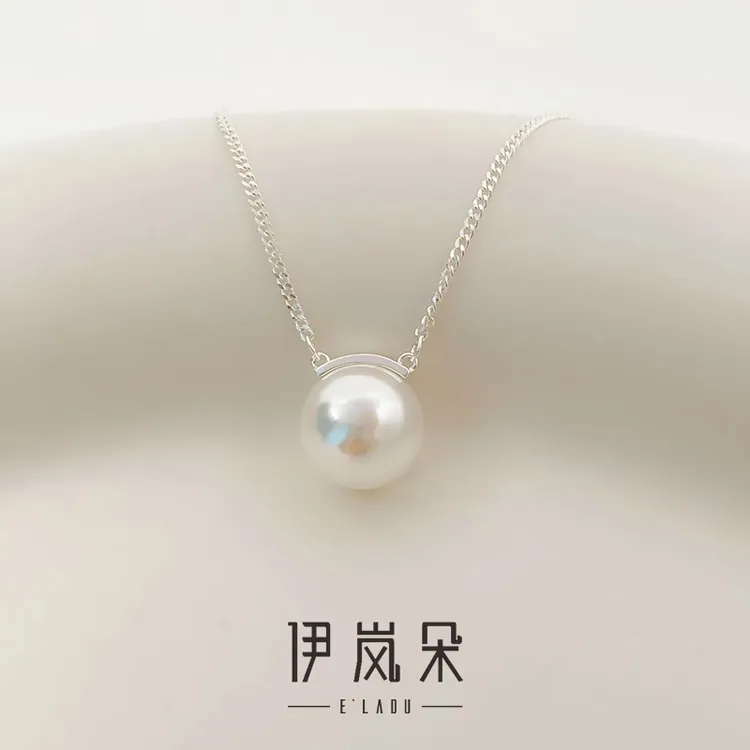 链子925银 伊岚朵【设计师】倪妮同款项链｜单珍珠12mm｜大码胖mm可选
