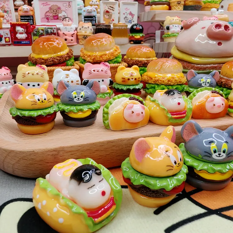 定制树脂小摆件过家家微缩食玩猫和老鼠小新系列可爱潮玩桌面车载