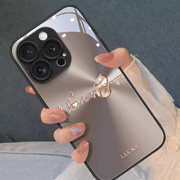 极光幸运葫芦适用苹果16promax手机壳新款iphone15pro简约轻奢14