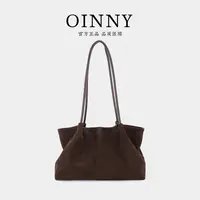 OINNY-【入秋好物】复古时尚感皮反绒单肩托特包8857-