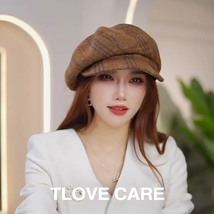 9943秋冬街头风报童帽八角帽法式帽子百搭韩版保暖休闲