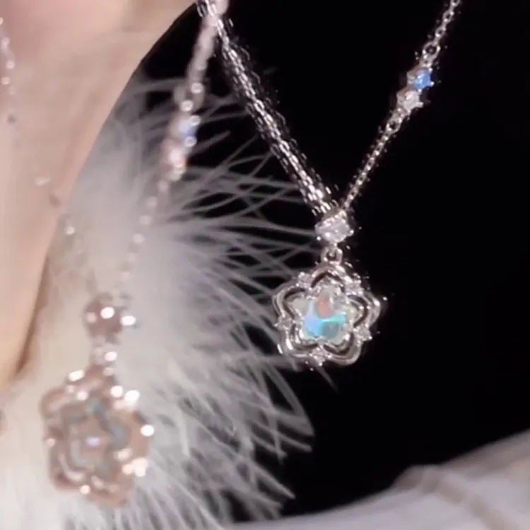 钛钢项链 海洋之心星星千金项链2025新款小众设计独特精致钛轻奢