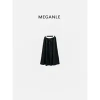【瑞士卷】MEGANLE 轻奢质感松紧腰显瘦遮肉A字半身长裙2025214