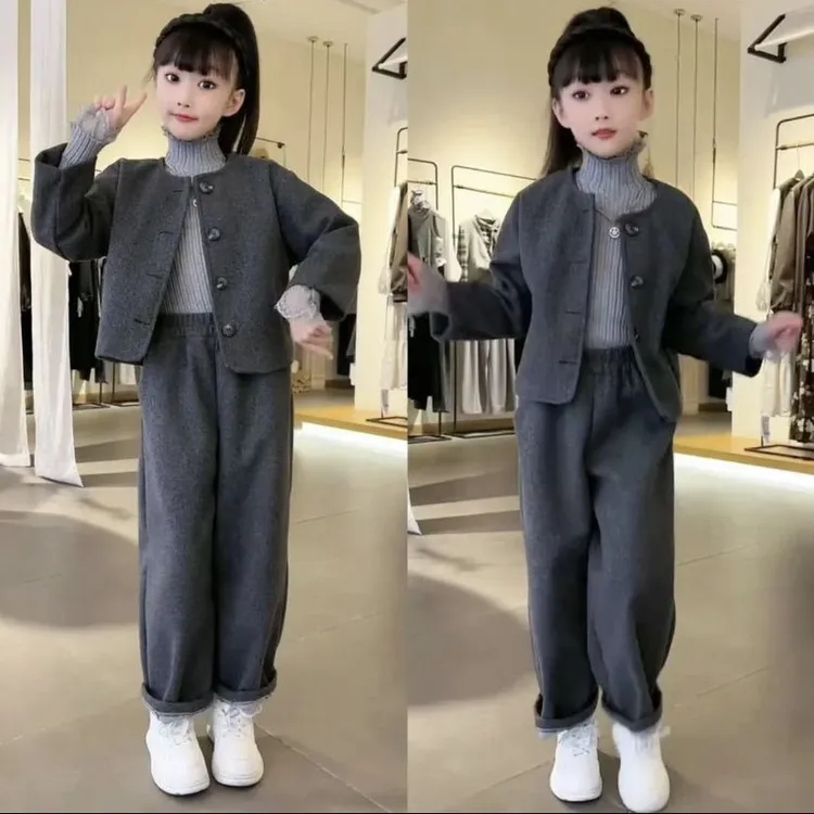巴拉巴拉男孩女孩女童套装春季2025新款洋气儿童时髦春装休闲两件