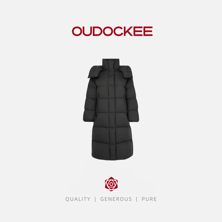 OUDOCKEE 鸥鸥【羽绒被】冬季过膝简约百搭羽绒服外套 240427