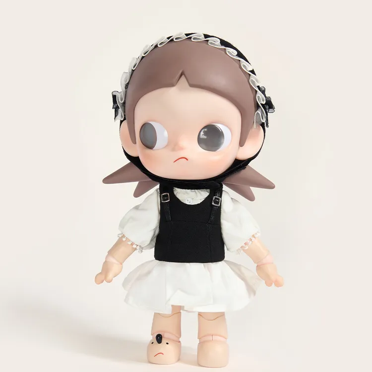 女仆嘎·万圣节Zisga娃衣1/8小六1/6BJD通穿白色连衣裙淑女可爱