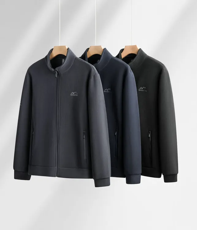 户外秋冬季保暖大码拉链款保暖长袖男运动卫衣新款奥粒绒男长袖