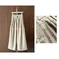【痘痘私服】| 压褶显瘦爱心条纹复古休闲裤