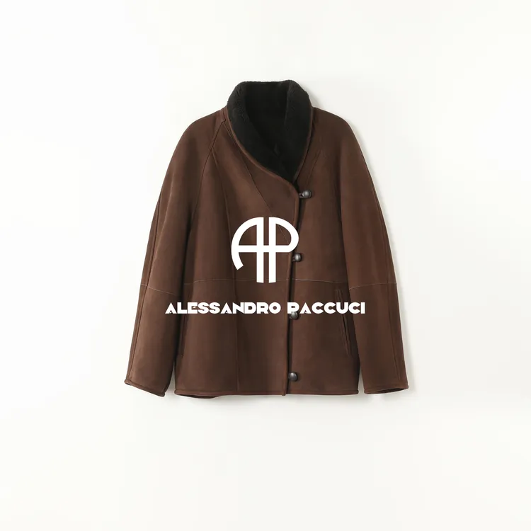 AP洛哥54057CM【限量/黑标】土耳其进口羊皮毛一体翻领复古皮草外套