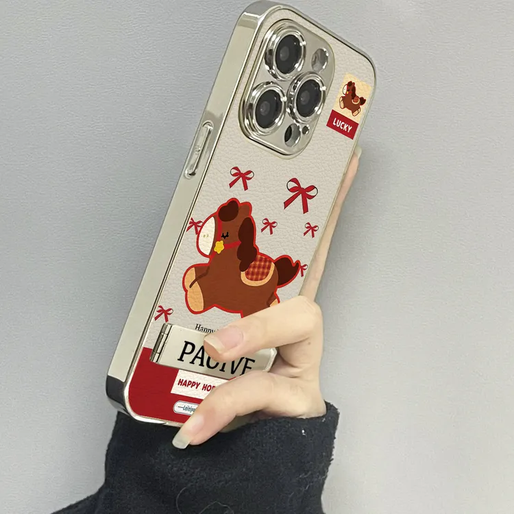 蝴蝶结小马适用苹果17ProMax手机壳iPhone华为OPPO小米vivo贴皮套