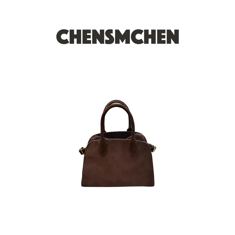 CHENSMCHEN 秋冬高级质感小众大容量复古绒面托特包