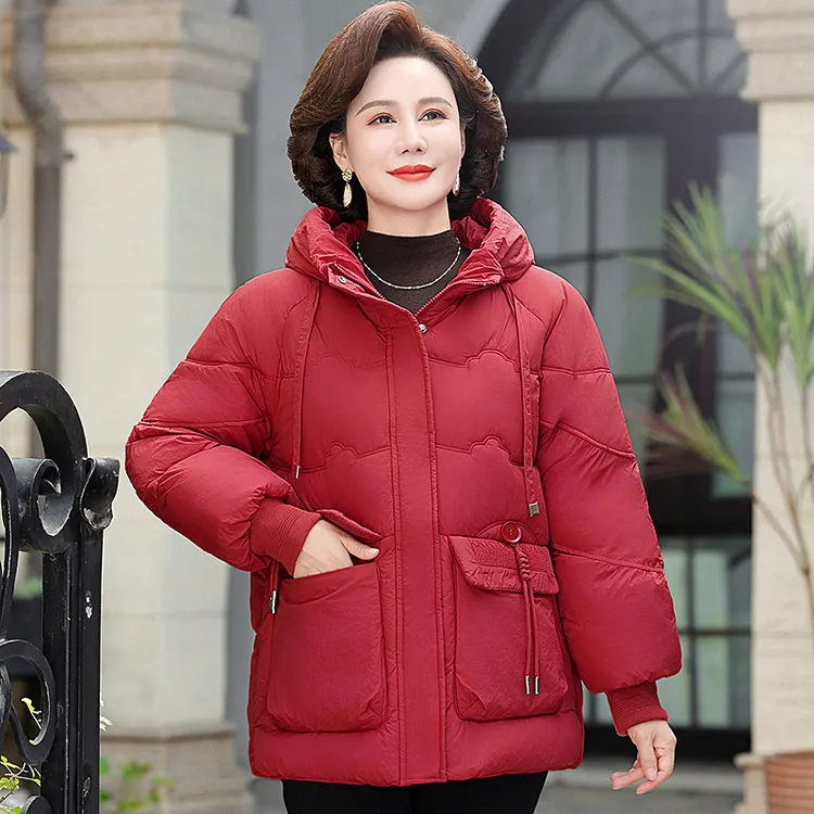 反季清仓中长款棉服女中老年大码棉衣棉袄宽松妈妈冬装小个子外套