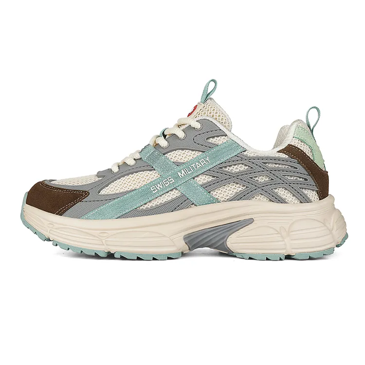 SWISS MILITARY固特异素面运动薄款老爹鞋轻便休闲复古厚底户外