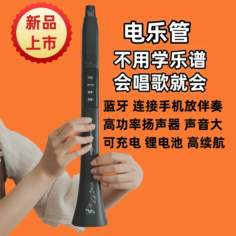 电乐管 会唱歌就会演奏 不学乐谱 带蓝牙音箱 可充电 可连大音响