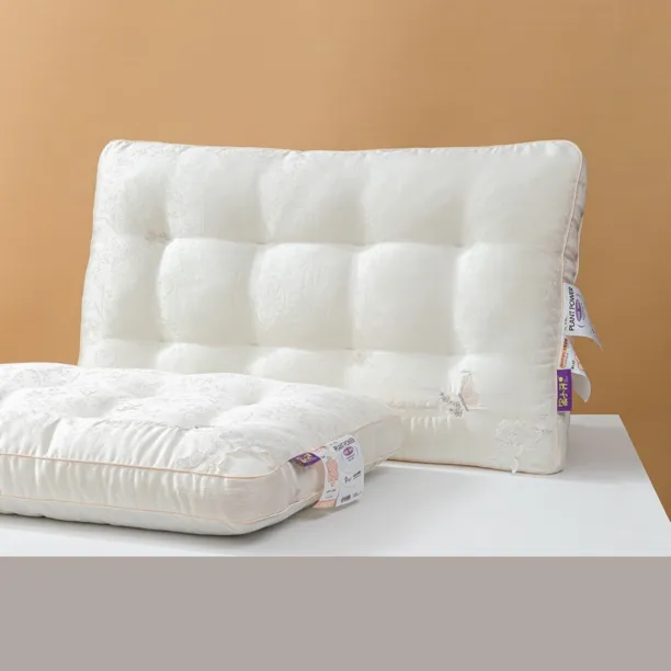 护颈成人7CM单人纤维枕头枕睡眠枕低枕立高低枕款柔软1人枕芯