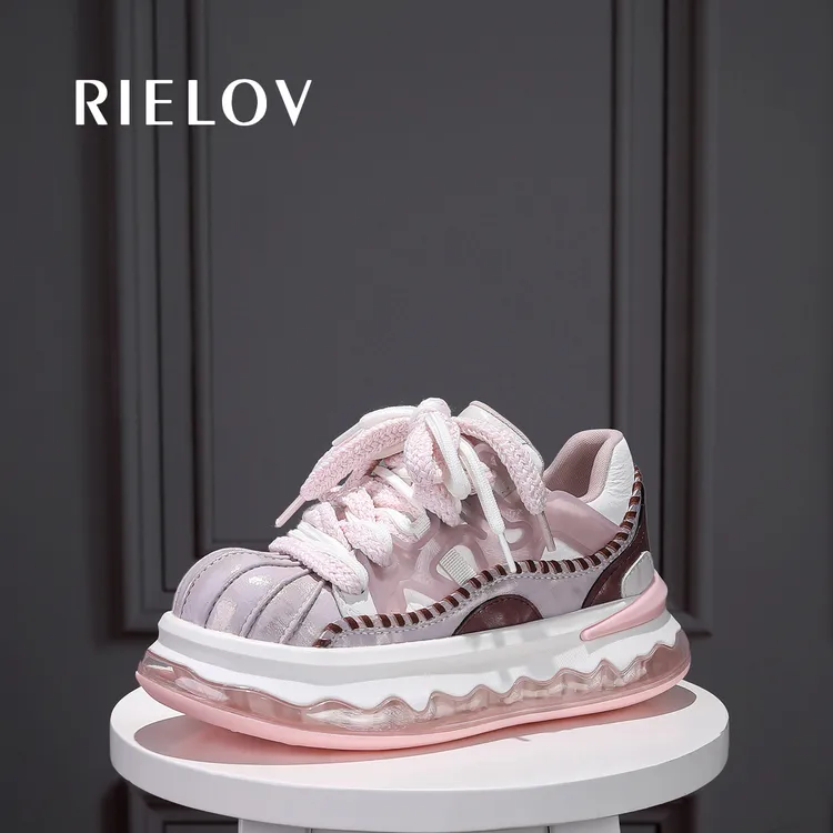 【RIELOV-蜜桃奶泡】绒里增高6-8cm时尚潮流女士休闲鞋2069-5【晨晨】