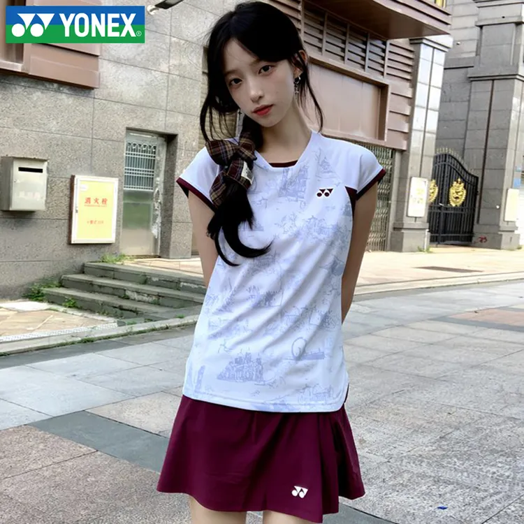新款尤尼克斯YY羽毛球服运动服男女T恤上衣短袖透气1102925BCR