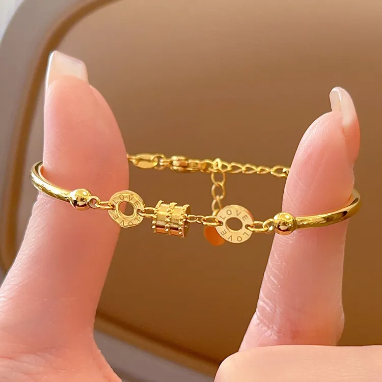 钛钢手链 小蛮腰半镯手链女轻奢百搭个性简约时尚高级感网红