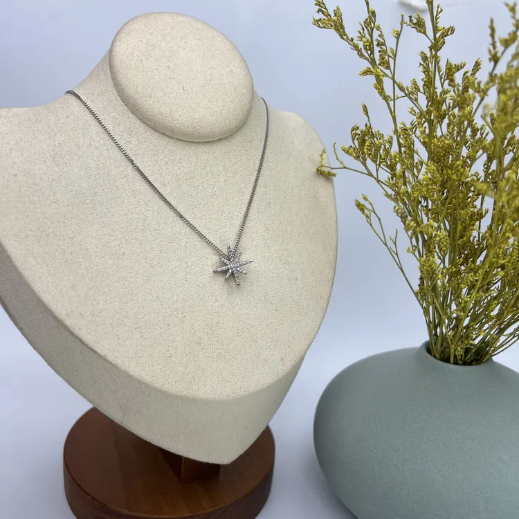 坠链均925银 【锁骨链】六芒幸运星项链气质小众设计师款银项链百搭