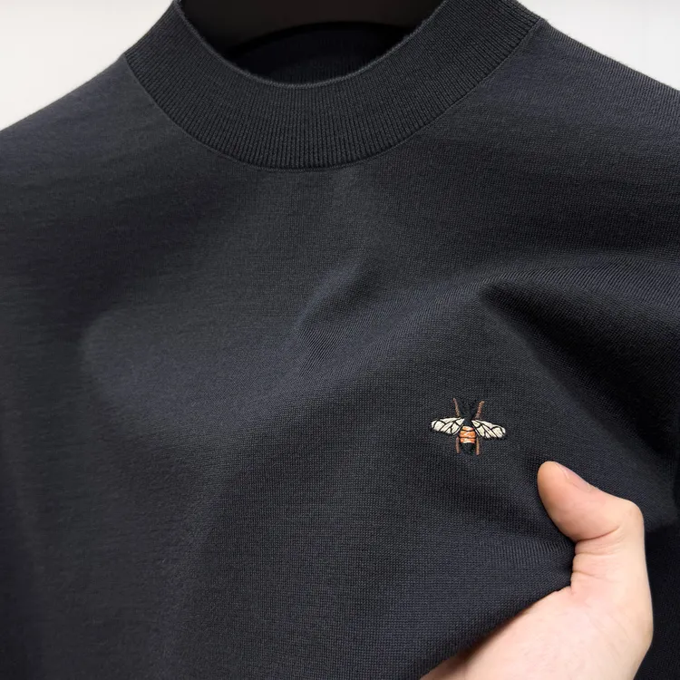 John Bunni可机洗精纺羊毛衫男士秋冬季圆领毛衣纯羊毛打底针织衫