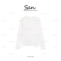 【SANSAN】纯色净版百搭休闲长袖打底衫DY-4915