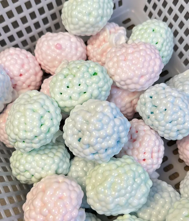 奶皮吵吵球 纯手工解压玩具送抽气针管