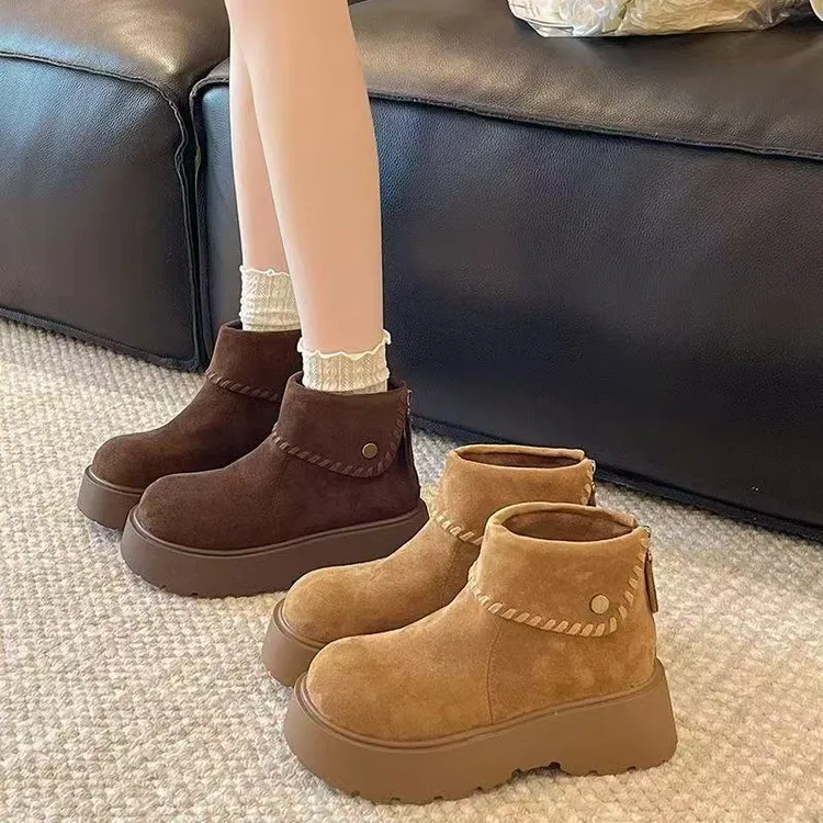 松糕底高帮勃啃鞋