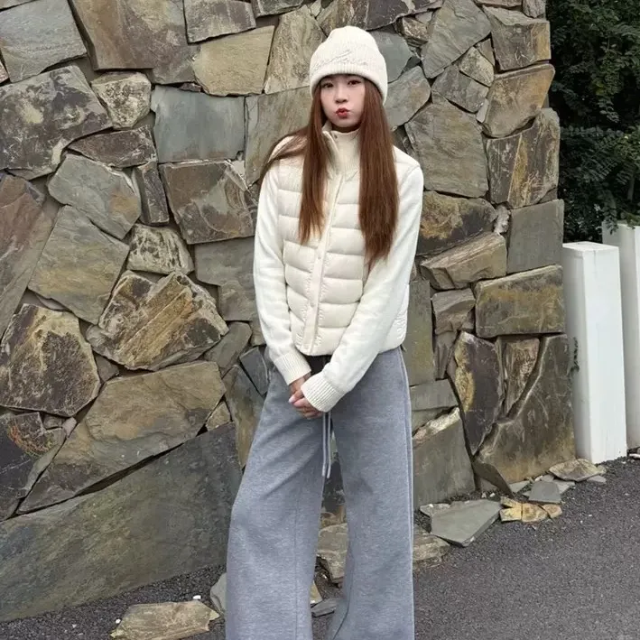 韩系秋冬短外套时尚棉服女小个子短款轻薄棉衣拼接棉袄外套潮
