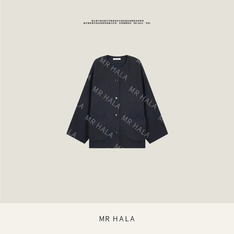 MRHALA 尚善质感手工粗花呢外套女 LW403116