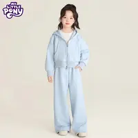 小马宝莉女童外套套装2025秋冬新款女孩卫衣阔腿裤中大童洋气两件