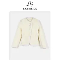 LA.Sheila 巴洛克水钻扣小香风浮光棉服254-MF/0924-8891