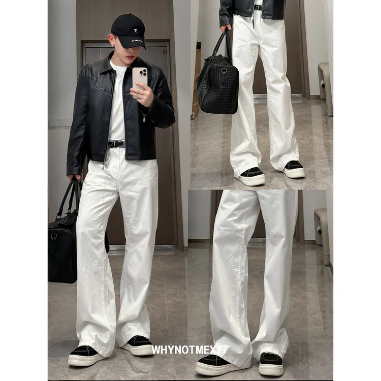 【秋季神裤】100高支纯棉基础百搭通勤修身裤直筒A型男女同款