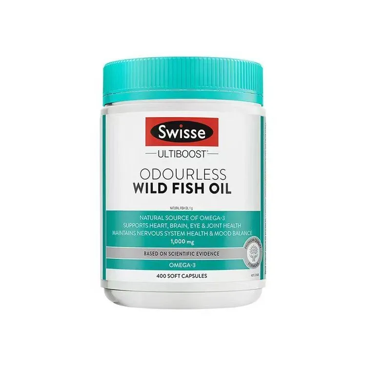 Swisee斯唯诗无腥味鱼油400粒/瓶DHA+EPA营养品omega3