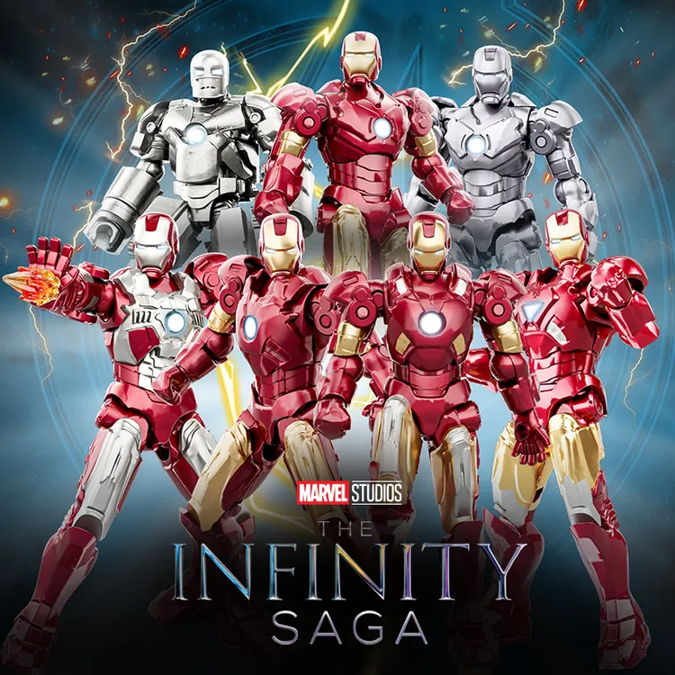 生日礼物漫威钢铁侠手办拼装积木儿童玩具蜘蛛侠复仇者联盟男孩子