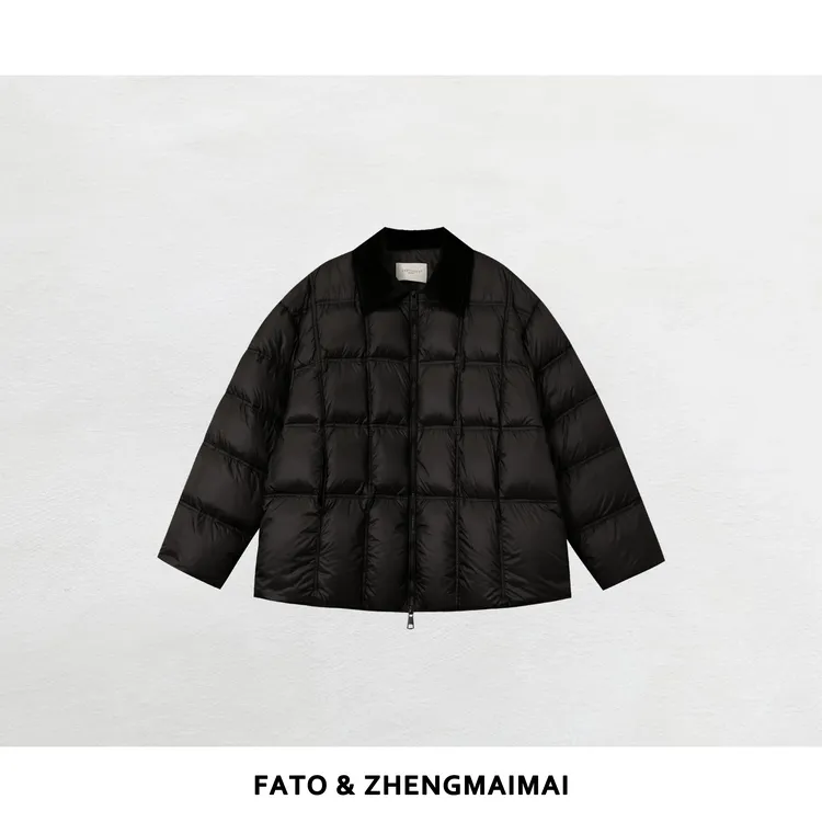 郑买买 软呼呼羽绒 0压感90白鸭绒拼接时尚轻装滑羽绒服HH51028Y1