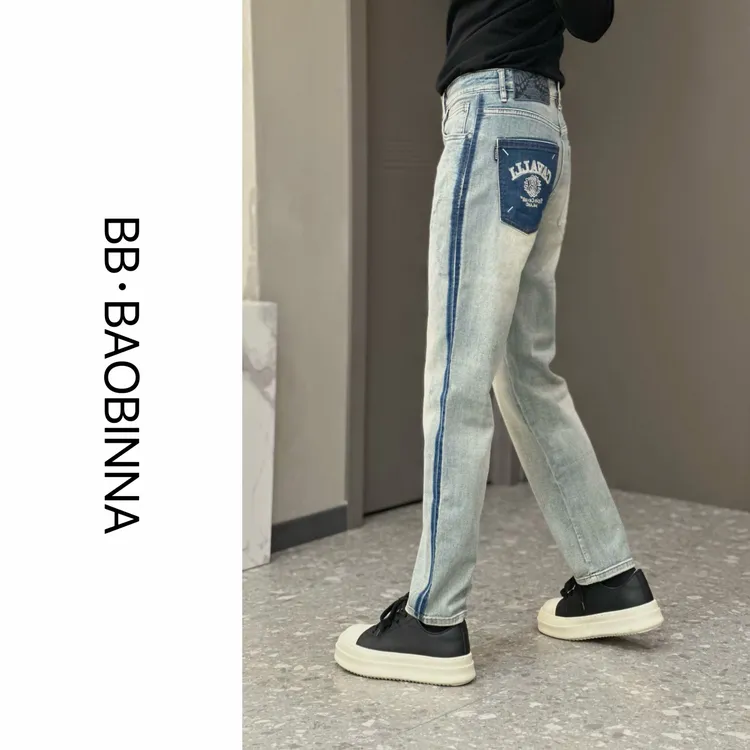 小野· 男装 | "立体剪裁" 男士休闲直筒牛仔裤3619